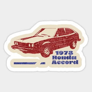 1978 Honda Accord, vintage automotive car Sticker